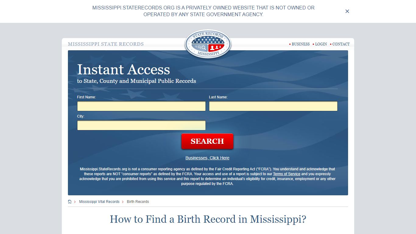 How to Find a Birth Record in Mississippi? - State Records